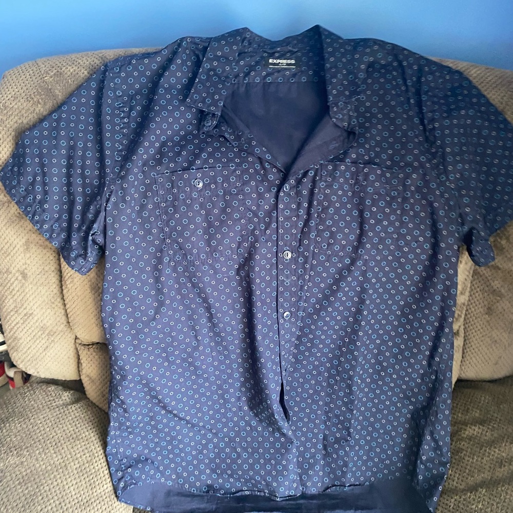 Express short sleeve button down shirt